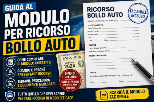 Modulo Ricorso Bollo Auto Prescritto 2026: Guida Completa